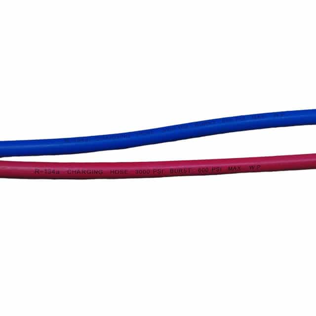 R22 R134a Red Blue 1/4" 1/4" SAE AC Charging Hoses 60" Long,Pack of 2