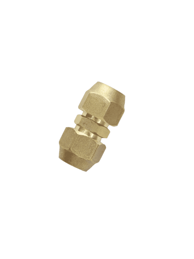 1/2" Brass Male Flare Fitting Connector Coupler With Flare Nuts,pack of 2