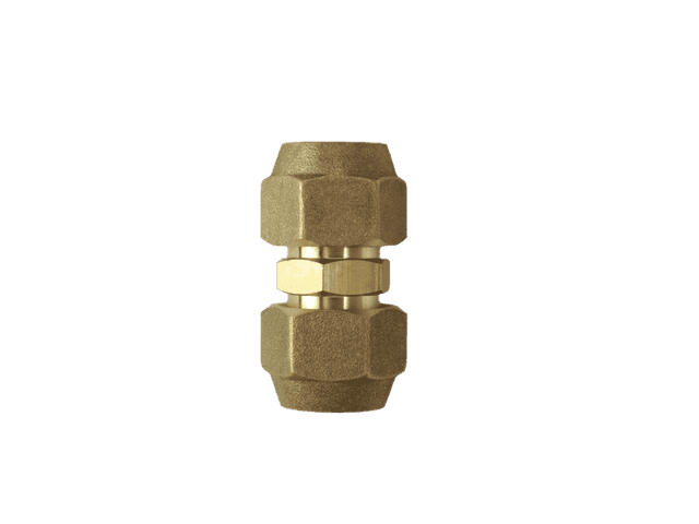1/2" Brass Male Flare Fitting Connector Coupler With Flare Nuts,pack of 2