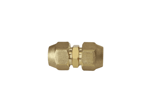 1/2" Brass Male Flare Fitting Connector Coupler With Flare Nuts,pack of 2