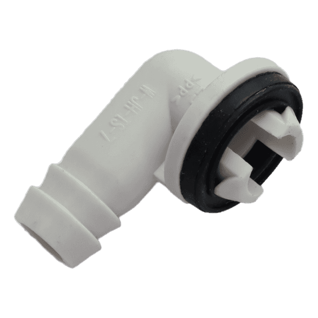 3/5 Inch (15mm) AC Drain Hose Connector Elbow Fitting, Pack of 2