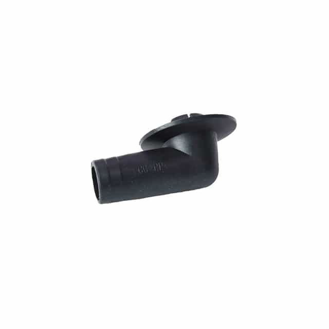 18mm Black AC Drain Hose Connector Elbow Fitting, Pack of 2