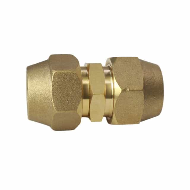 3/4" Brass Male Flare Fitting Connector Coupler With Flare Nuts,pack of 2