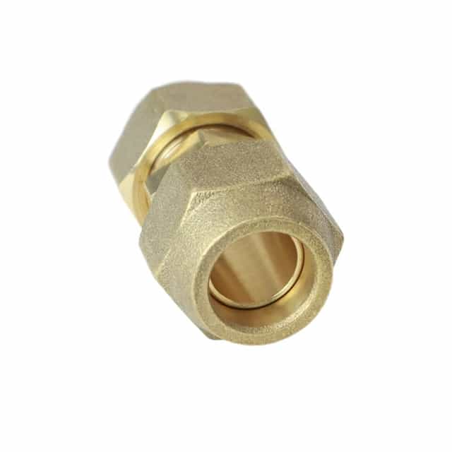 3/4" Brass Male Flare Fitting Connector Coupler With Flare Nuts,pack of 2