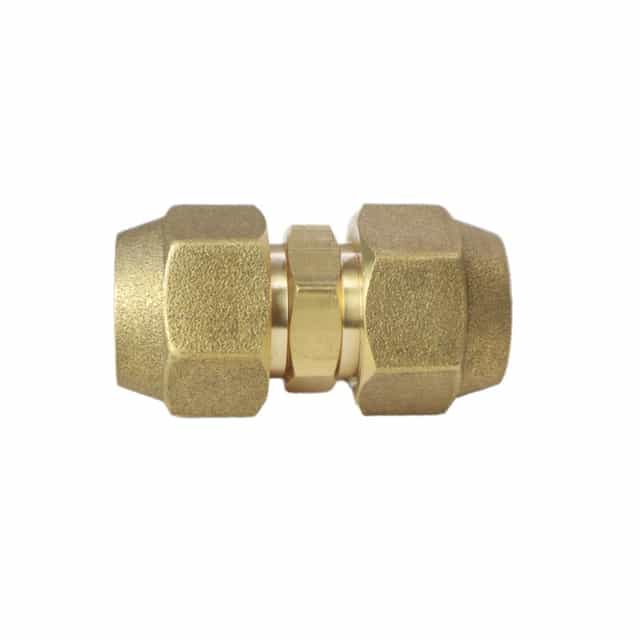 3/4" Brass Male Flare Fitting Connector Coupler With Flare Nuts,pack of 2