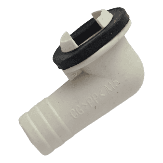 3/4 Inch (19mm) AC Drain Hose Connector Elbow Fitting, Pack of 2