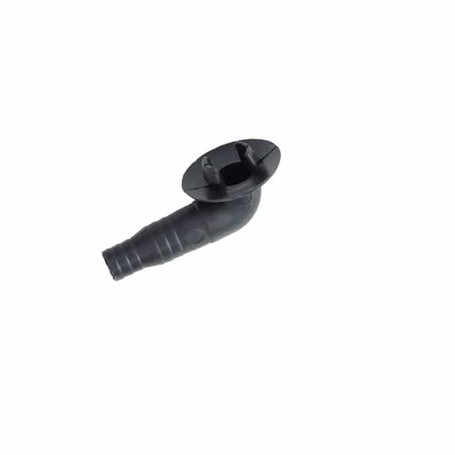 20mm Black AC Drain Hose Connector Elbow Fitting, Pack of 2
