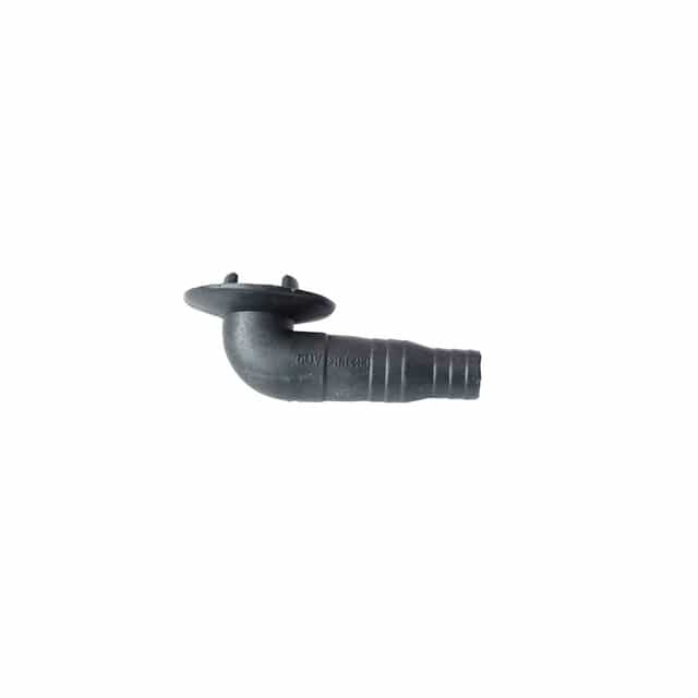 20mm Black AC Drain Hose Connector Elbow Fitting, Pack of 2