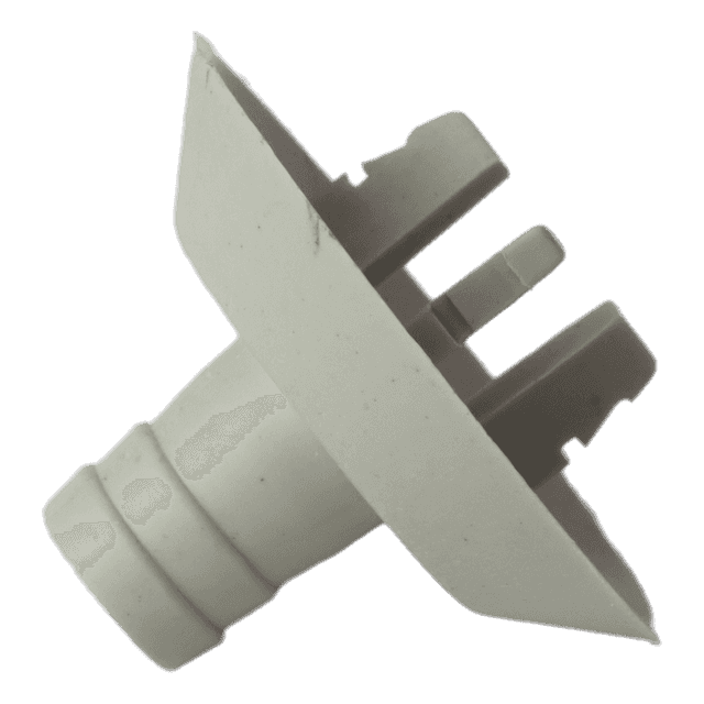 26mm White AC Drain Hose Connector Fitting, Pack of 2