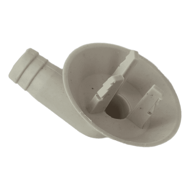 26mm White AC Drain Hose Connector Elbow Fitting, Pack of 2