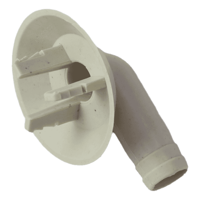 26mm White AC Drain Hose Connector Elbow Fitting, Pack of 2