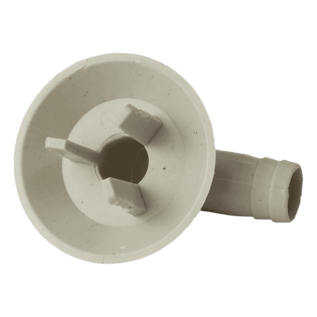 26mm White AC Drain Hose Connector Elbow Fitting, Pack of 2