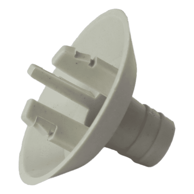 26mm White AC Drain Hose Connector Fitting, Pack of 2