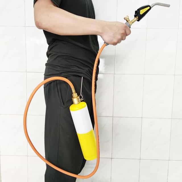 Mapp Gas Brazing Torch,Trigger Start & Flame Adjustment with Hook and Clip