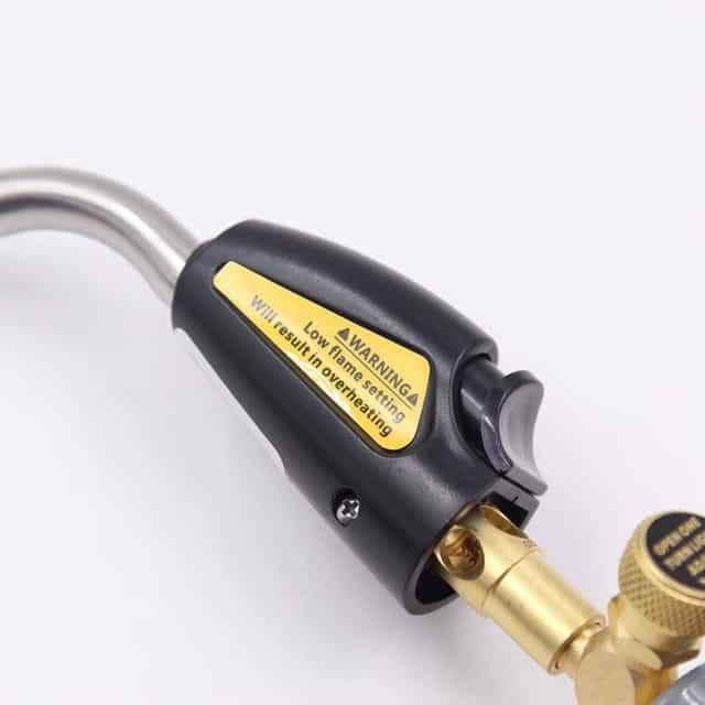 Mapp Gas Brazing Torch,Trigger Start &Double Flame Adjustment