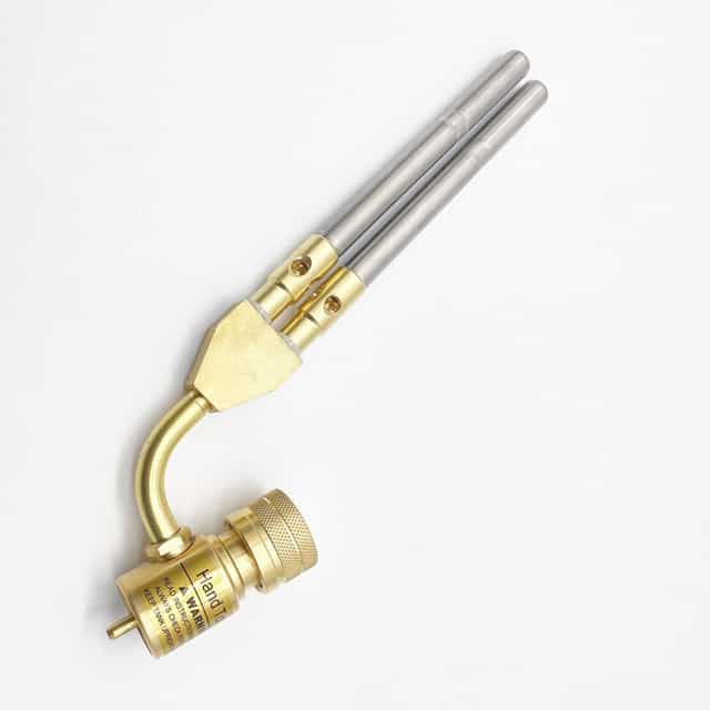 Double Burner Mapp Gas Torch Head 360° Swivel
