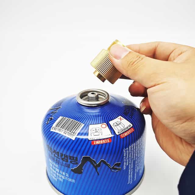 Propane Adapter, Input: EN417 Lindal Canister, Output: CGA600 Valve