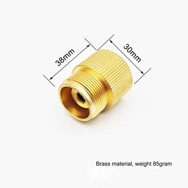 Propane Adapter, Input: EN417 Lindal Canister, Output: CGA600 Valve