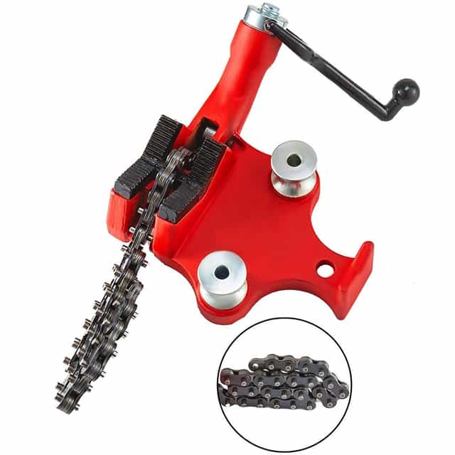 8 inch Bench Chain Pipe Vise 1/2 to 8-Inch Pipe Capacity