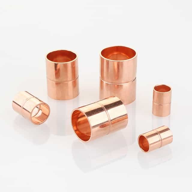 1/4" to 4-1/4" C X C Copper Coupling, With Stop