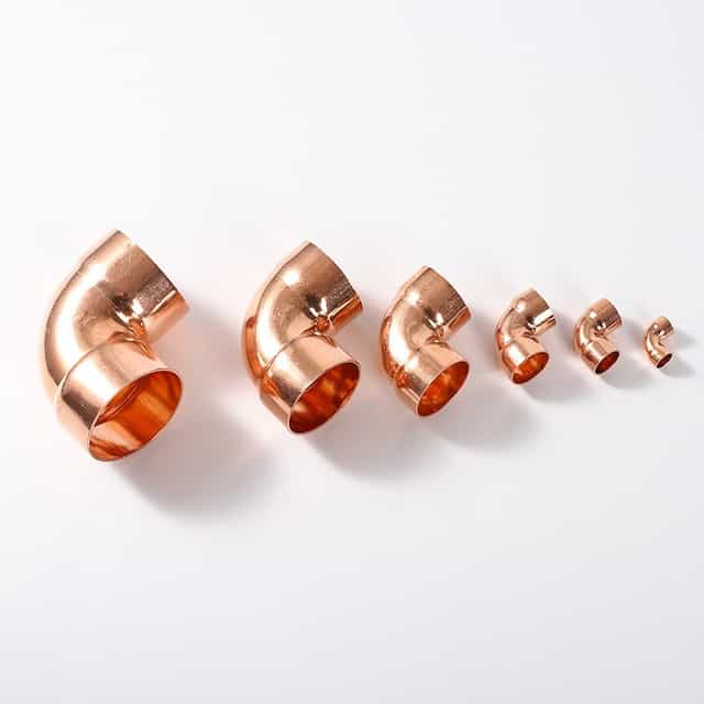 1/4" to 4-1/4" C X C Short Radius 90 Degree Copper Elbow