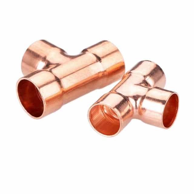 1/4" to 4-1/4" C X C X C Sweat Soldering Copper Tee Fitting