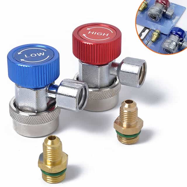 Adjustable R134A Quick Coupler Set -High/Low Side