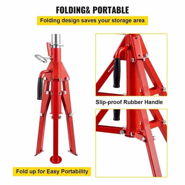 V Head Pipe Stand 1/8"-12" Capacity 2500LBS