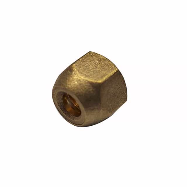 3/8" Brass Flare Nut, 45 Degree Forged Flare Nut Fitting, Pack of 2