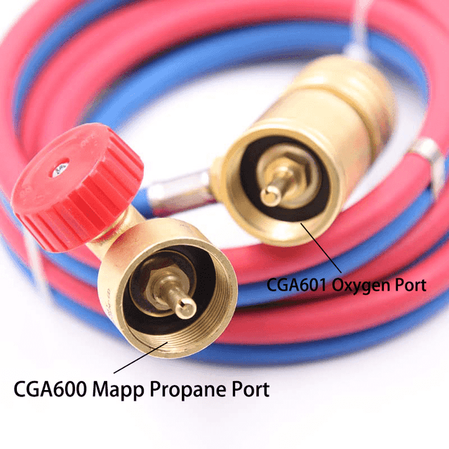 Oxygen MAPP Gas Torch Set for Soldering, Brazing（Cylinders not Included）