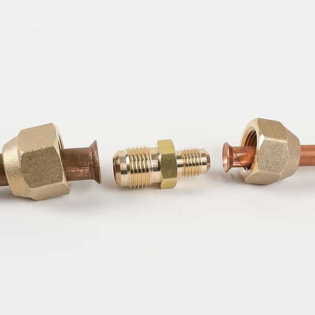 Reducing Male Brass Flare Fittings, 2 Pcs