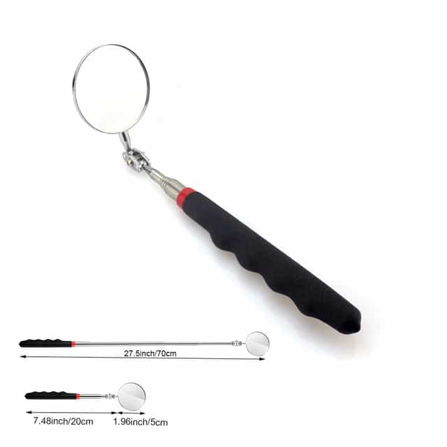 Mechanics Telescopic Inspection Mirrors (50mm,Black)