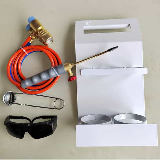 Oxygen MAPP Gas Torch Set with Pressure Gauge for Soldering, Brazing（Cylinders not Included）