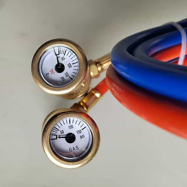 Oxygen MAPP Gas Torch Set with Pressure Gauge for Soldering, Brazing（Cylinders not Included）