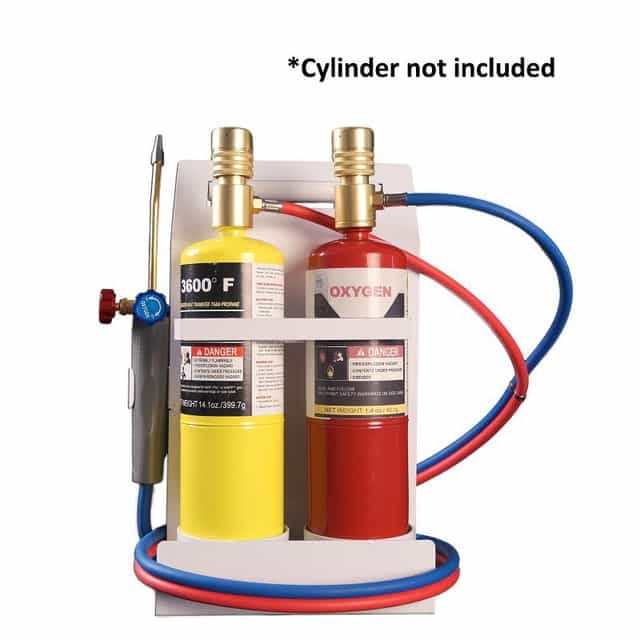 Oxygen MAPP Gas Torch Set with Pressure Gauge for Soldering, Brazing（Cylinders not Included）