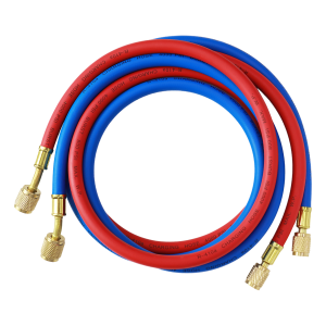 CHUNCHI R410a Red Blue 1/4" 5/16" SAE AC Charging Hoses 60" Long