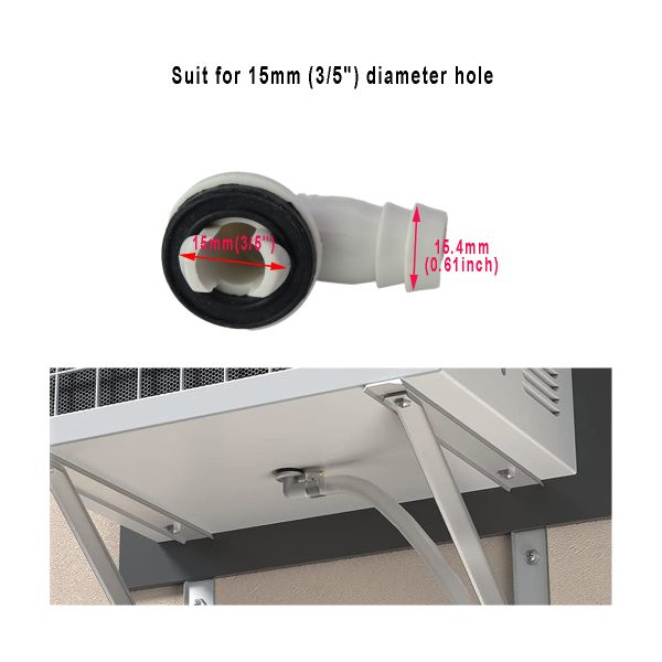 CHUNCHI AC 3/5-In Drain Hose Kit,9.8 Feet Long for Window Mini-Split AC Unit - Image 2