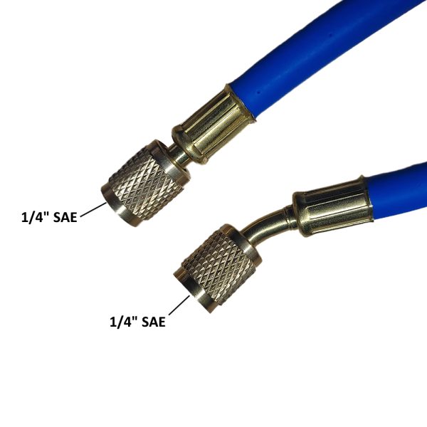 CHUNCHI Blue Auto AC R134a Charging Hoses 9.84ft Long - Image 2