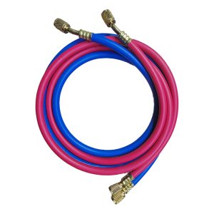 CHUNCHI R22 R134a Red Blue 1/4" 1/4" SAE AC Charging Hoses 60" Long,Pack of 2