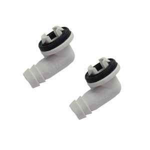 3/5 Inch (15mm) A/C Drain Hose Connector Elbow Fitting for AC, Pack of 2
