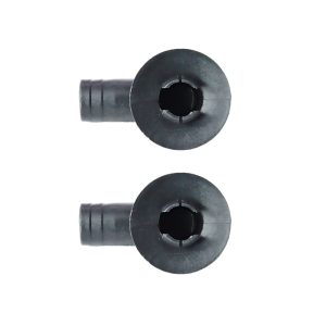 18mm A/C Black Drain Hose Connector Elbow Fitting for AC, Pack of 2