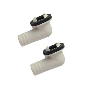 3/4 Inch (19mm) Drain Hose Connector Elbow Fitting for AC, Pack of 2