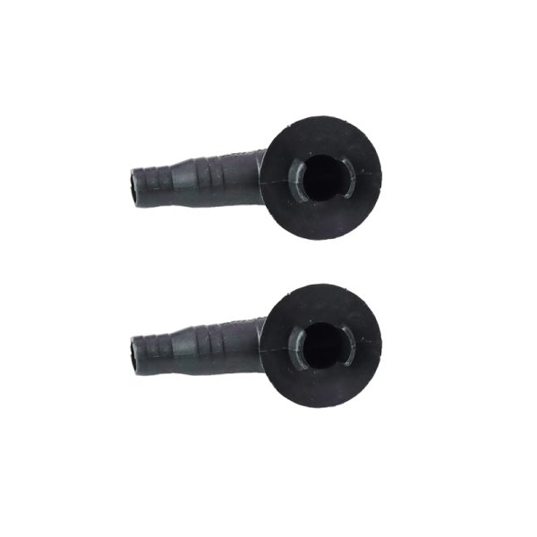 20mm A/C Black Drain Hose Connector Elbow Fitting for AC, Pack of 2