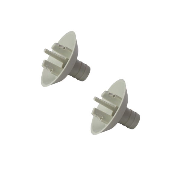 26mm White Drain Hose Connector Fitting for AC, Pack of 2