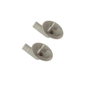 26mm White Drain Hose Connector Elbow Fitting for AC, Pack of 2