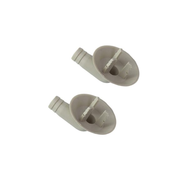 26mm White Drain Hose Connector Elbow Fitting for AC, Pack of 2