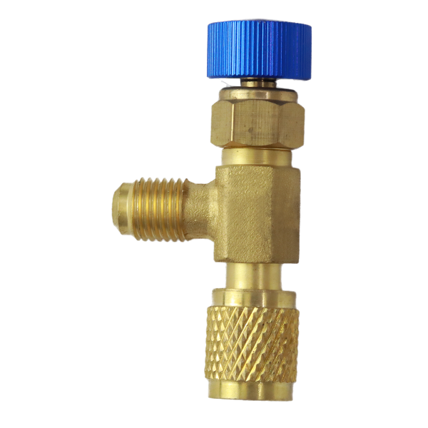 R12 R22-1/4“ Male to 1/4” Female Refrigerant Charging Valve, Safety Adapter Flow Control Ball Valve.Pack of 2 - Image 3