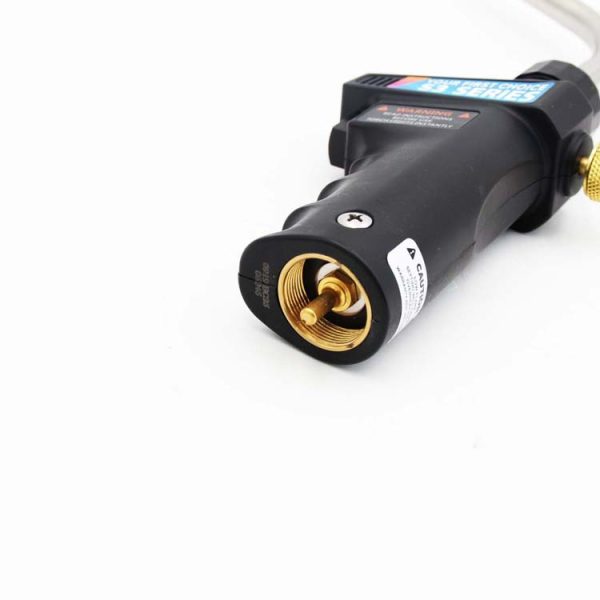 Portable Trigger Start Propane MAPP Gas Torch Head with Flame Control Knob and Continuous Use Lock - Image 10
