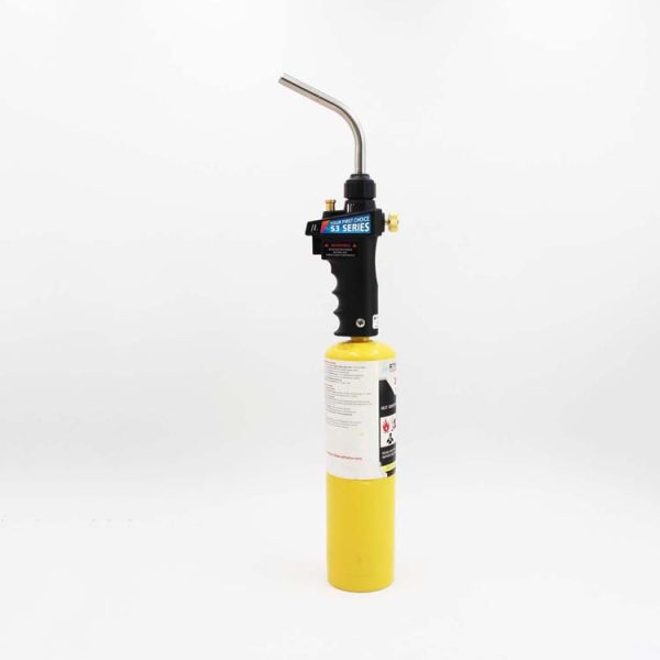 Portable Trigger Start Propane MAPP Gas Torch Head with Flame Control Knob and Continuous Use Lock - Image 5