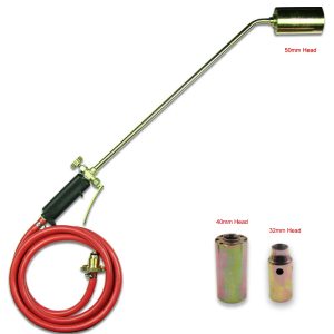 Multi Function Heavy Duty Propane Torch Weed Burner Kit, Flamethrower with 3 Head